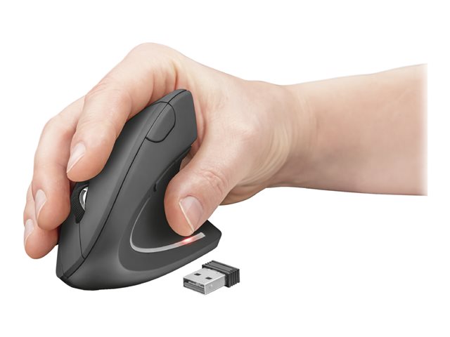 Souris verticale ergonomique sans fil (à piles)