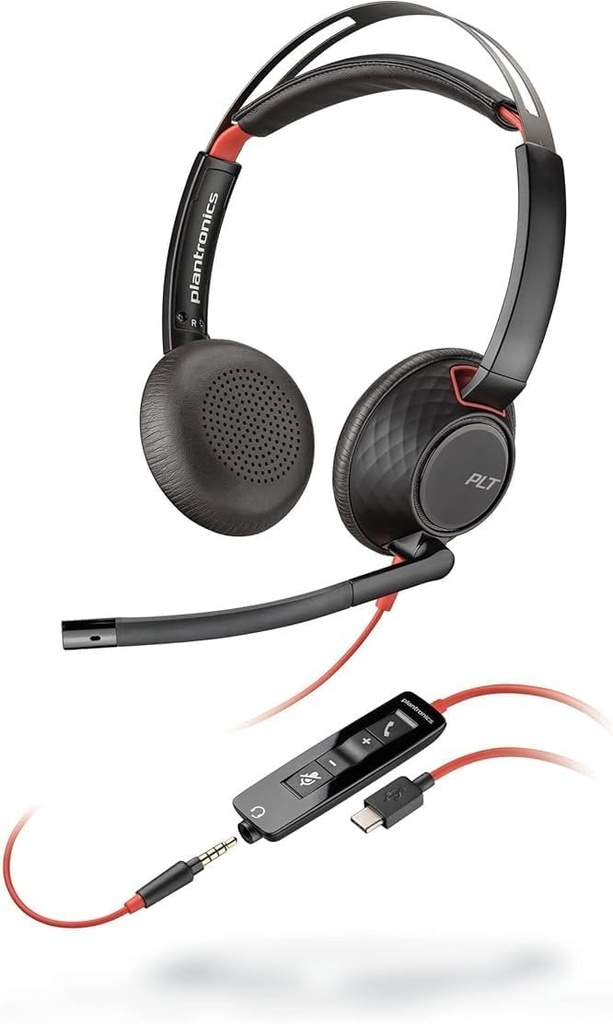 Casque Blackwire 5220 filaire 2 oreilles (reservé Belgique)
