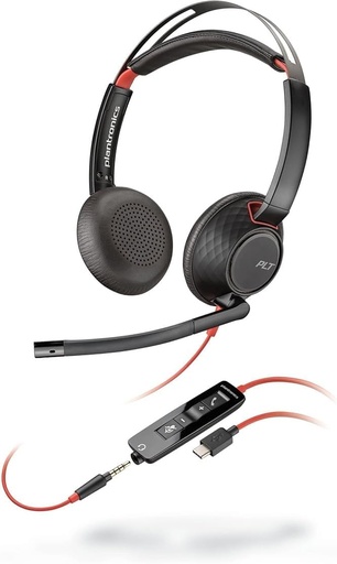 Casque Blackwire 5220 filaire 2 oreilles (reservé Belgique)